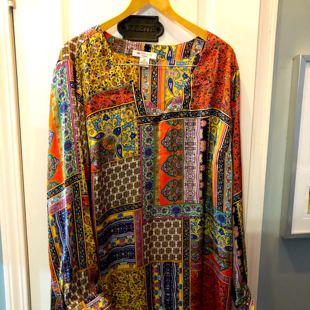 🤩🎊Host Pick🎊 - Mixed Pattern Liz Claiborne Top